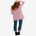 French Terry Lace Trim Sweatshirt Tunic image number null