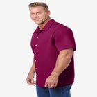 Lightweight Stretch Mesh Piqué Button Down Shirt image number null