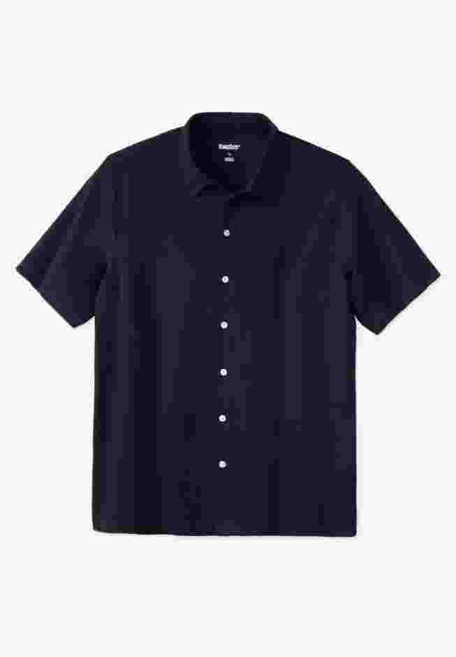 Lightweight Stretch Mesh Piqué Button Down Shirt image number 0