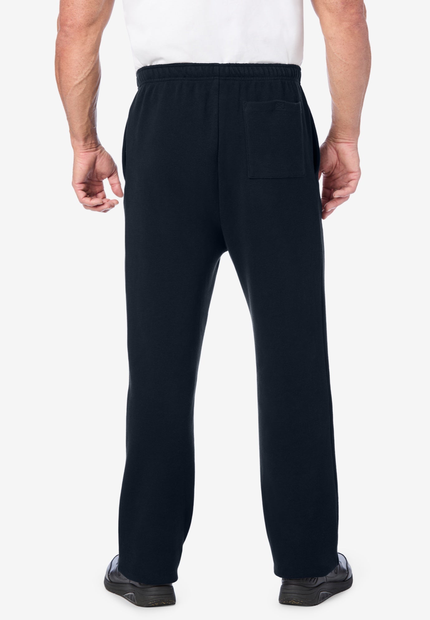 Heavyweight Double Knit Open Bottom Sweatpants image number 3