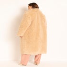 Shawl Collar Shearling Coat image number null