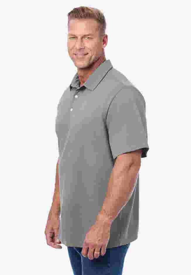 Lightweight Stretch Mesh Pique Polo image number 2