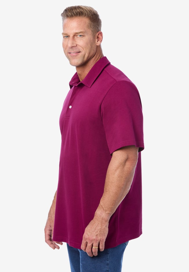 Lightweight Stretch Mesh Pique Polo image number 2