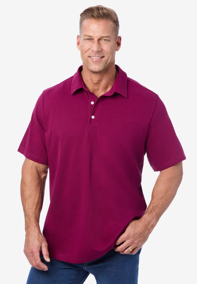 Lightweight Stretch Mesh Pique Polo image number 3