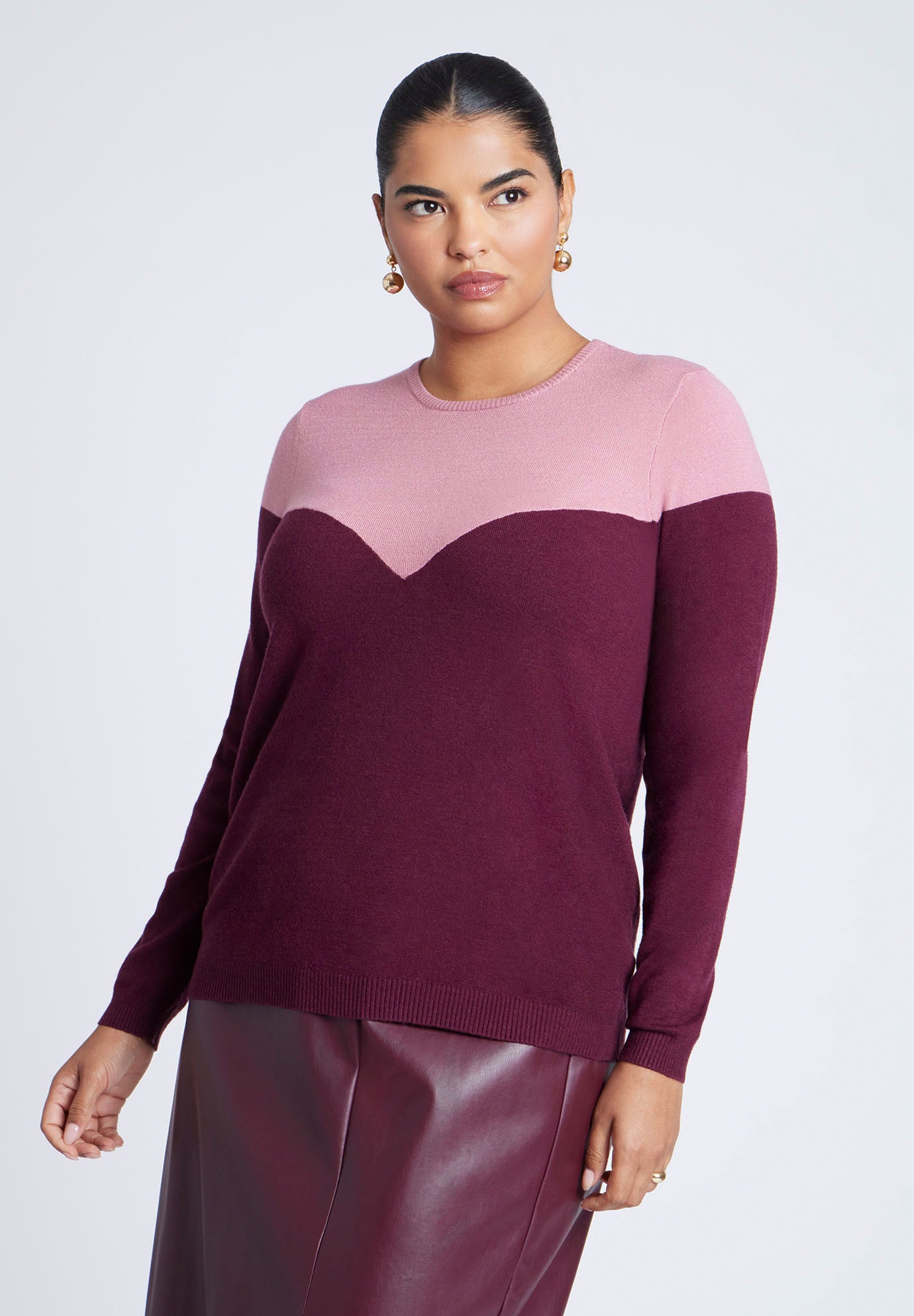 Sweetheart Colorblock Sweater image number 0