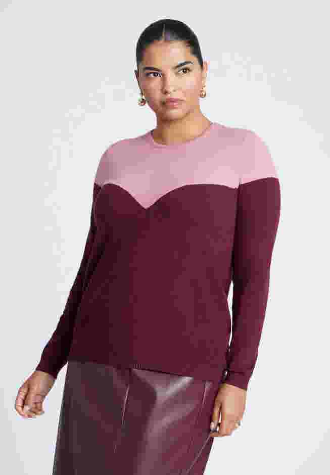 Sweetheart Colorblock Sweater image number 0