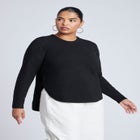 Scoop Hem Sweater image number null