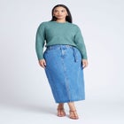 Scoop Hem Sweater image number null