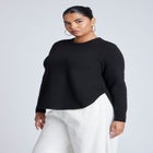 Scoop Hem Sweater image number null