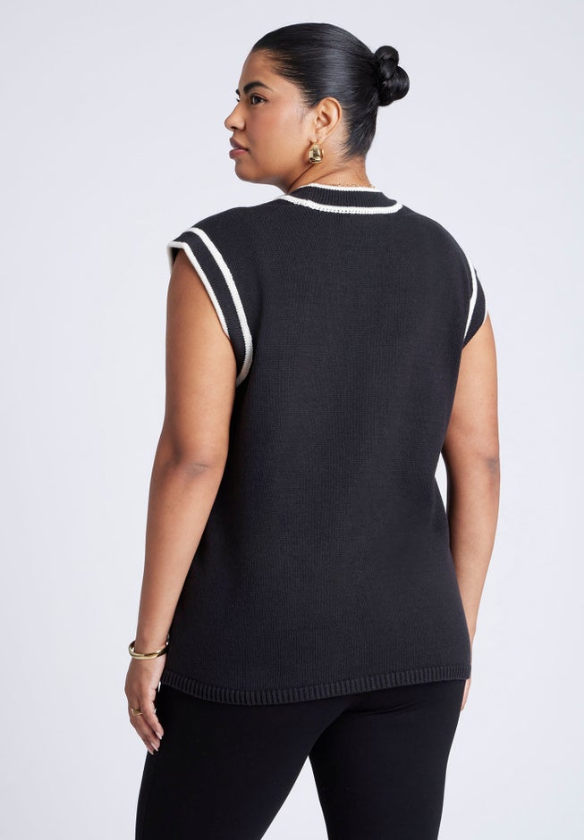 Oversized Sweater Vest image number 1