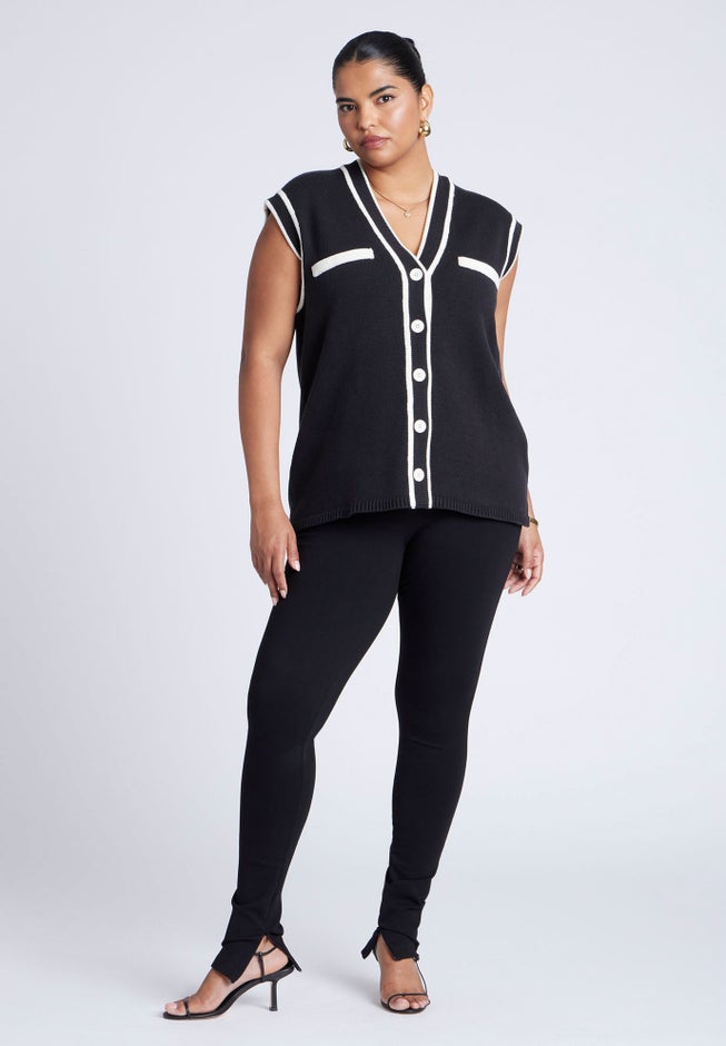 Oversized Sweater Vest image number 2