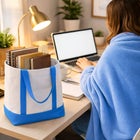 Tote Bag With Free Throw image number null