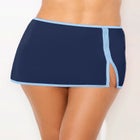 High-Waist Peekaboo Shimmer Swim Skirt image number null