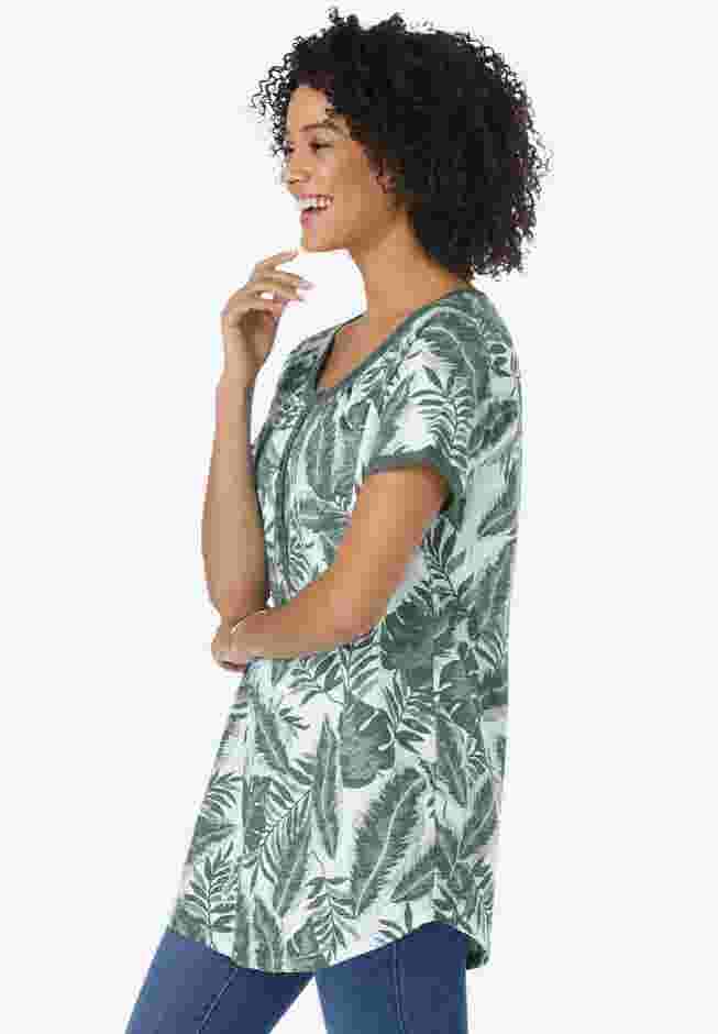 Knit Henley Tunic image number 2