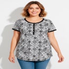 Knit Henley Tunic image number null