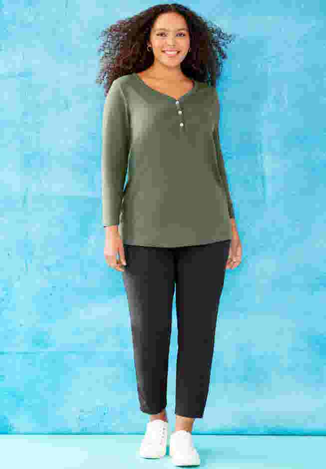Suprema® Studio Slim Leg Zip Pant image number 3