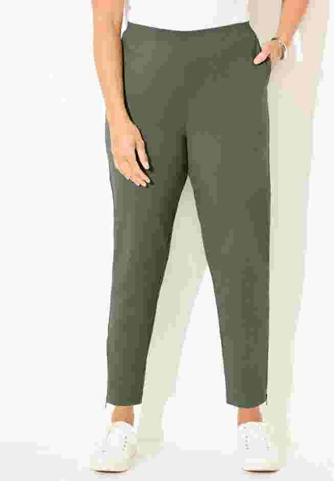 Suprema® Studio Slim Leg Zip Pant image number 0