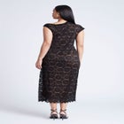 Lace Fitted Midi Dress image number null