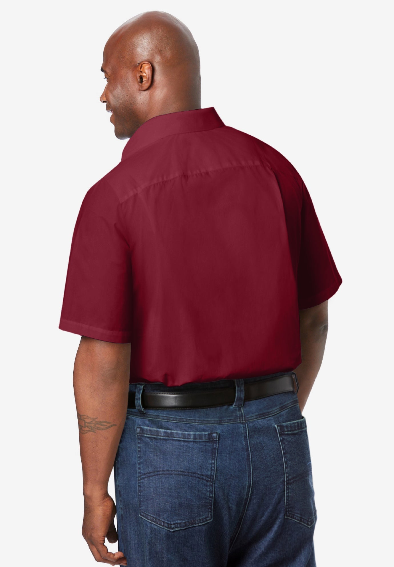 Wrinkle-Free Short-Sleeve Dress Shirt image number 1