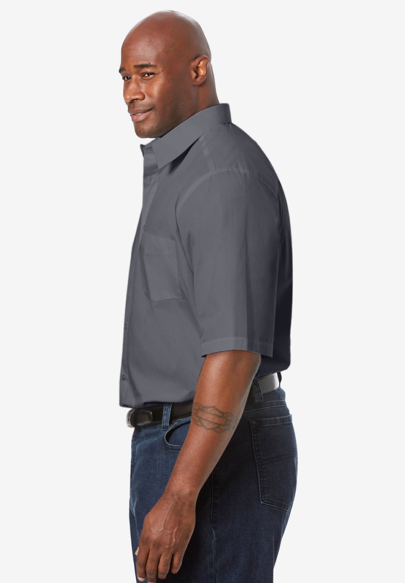 Wrinkle-Free Short-Sleeve Dress Shirt image number 2