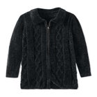 Chenille Zip Cable Cardigan Sweater image number 1