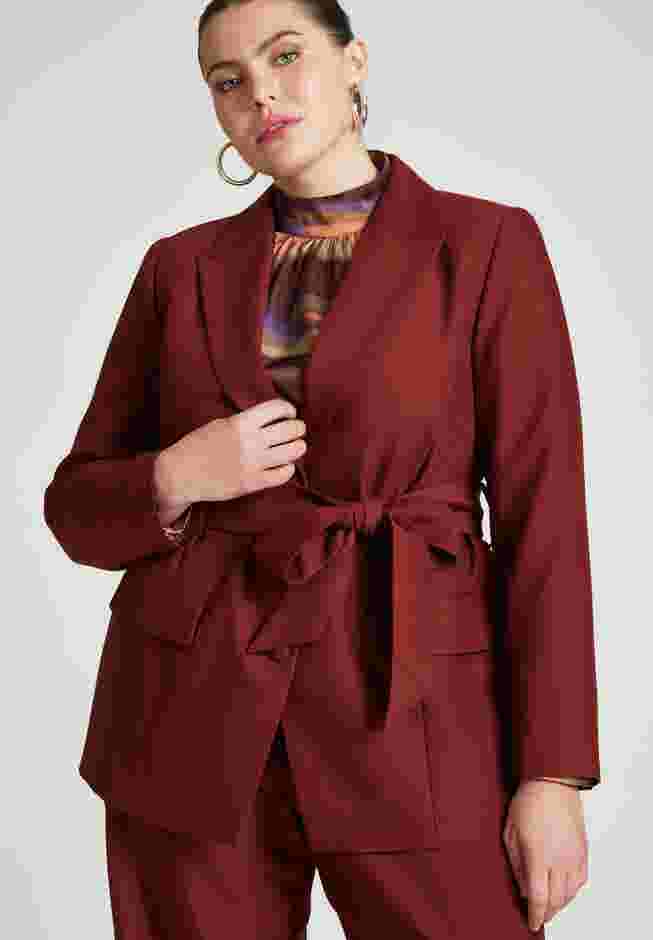 Wide Belt Single Breasted Blazer image number 2
