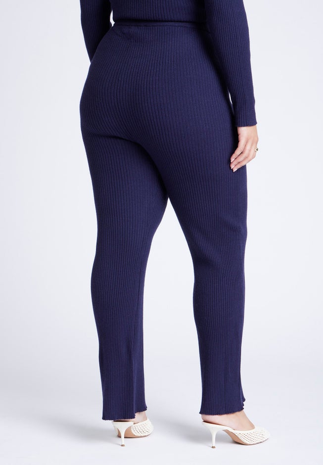 Ribbed Sweater Pull On Pant image number 1