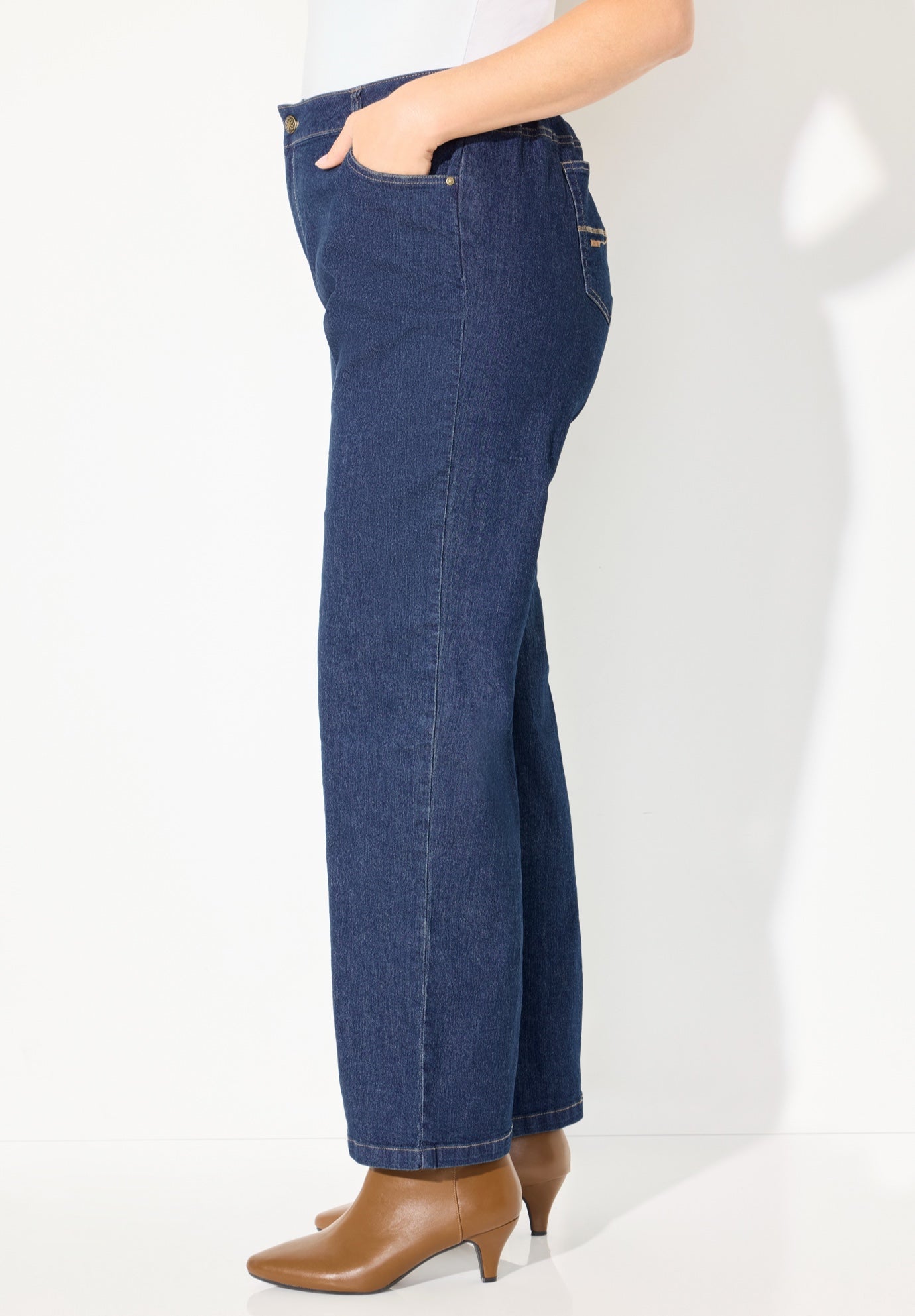 Right Fit&reg; Curvy Wide Leg Jean image number 2
