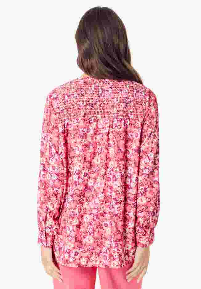 Smocked V-Neck Tunic image number 1