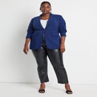 The 365 Semi Stretch Two Button Blazer image number null