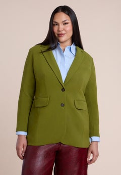 The 365 Semi Stretch Two Button Blazer