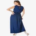 Crochet Yoke Maxi Dress image number null