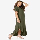 Ruffle-Hem Maxi Dress image number null