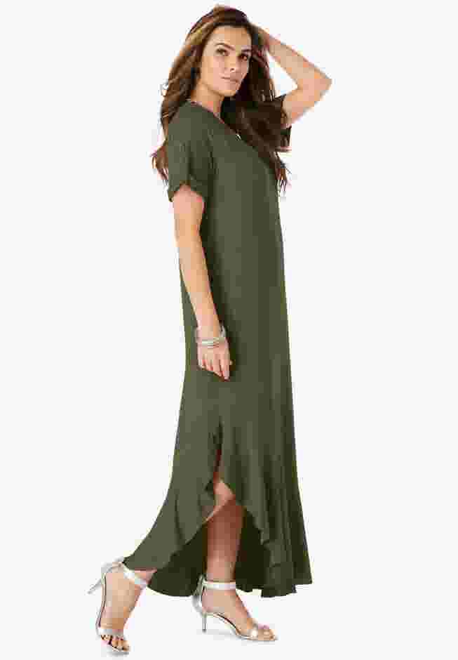 Ruffle-Hem Maxi Dress image number 2