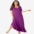 Ruffle-Hem Maxi Dress image number null