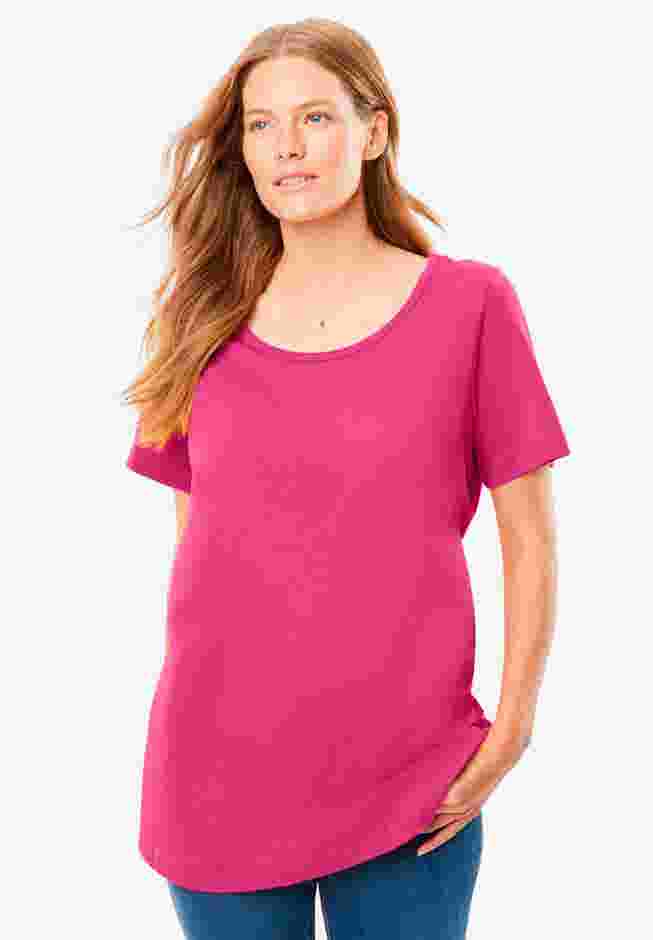 Perfect Short-Sleeve Scoopneck Tee image number 6