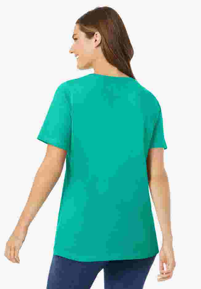 Perfect Short-Sleeve Scoopneck Tee image number 1
