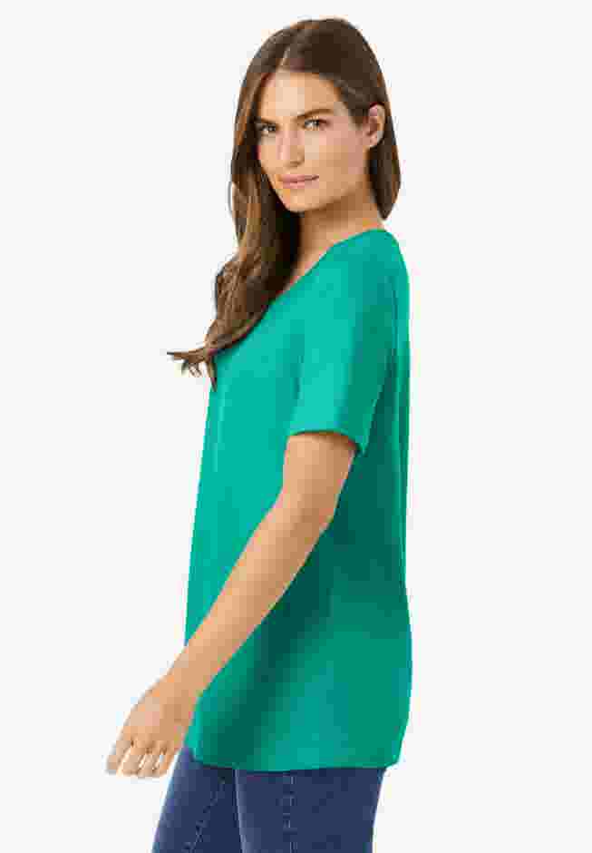 Perfect Short-Sleeve Scoopneck Tee image number 2