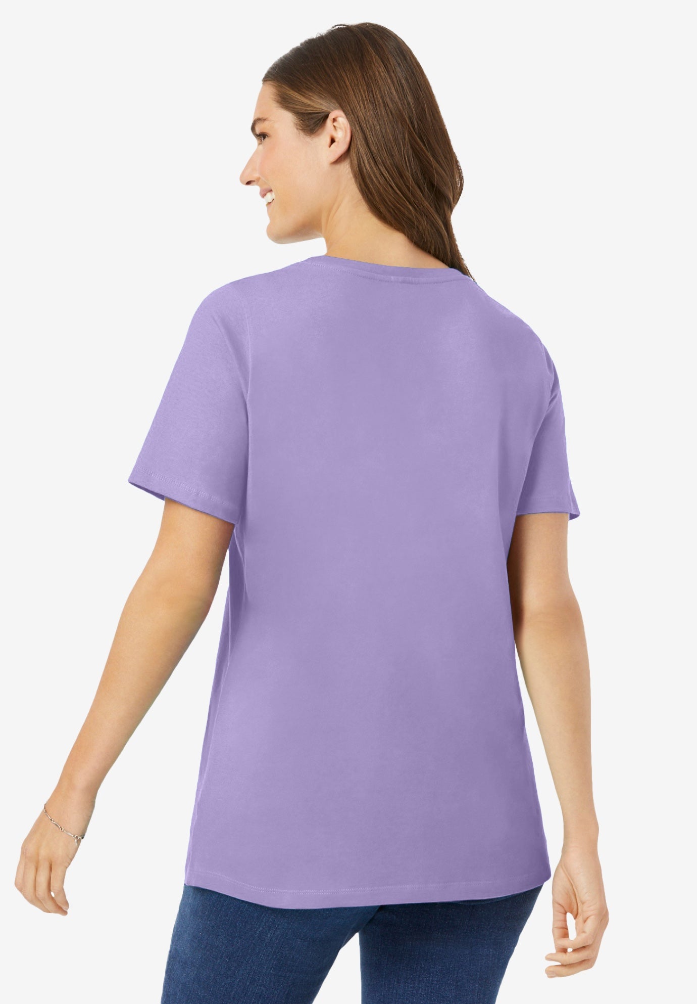 Perfect Short-Sleeve Scoopneck Tee image number 1