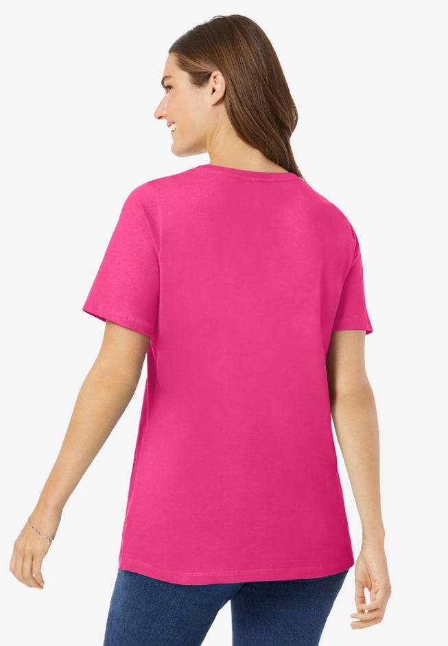 Perfect Short-Sleeve Scoopneck Tee image number 1