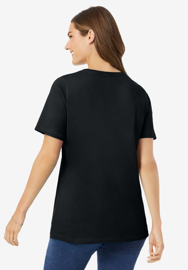 Perfect Short-Sleeve Scoopneck Tee image number 1