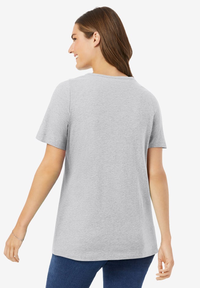 Perfect Short-Sleeve Scoopneck Tee image number 1