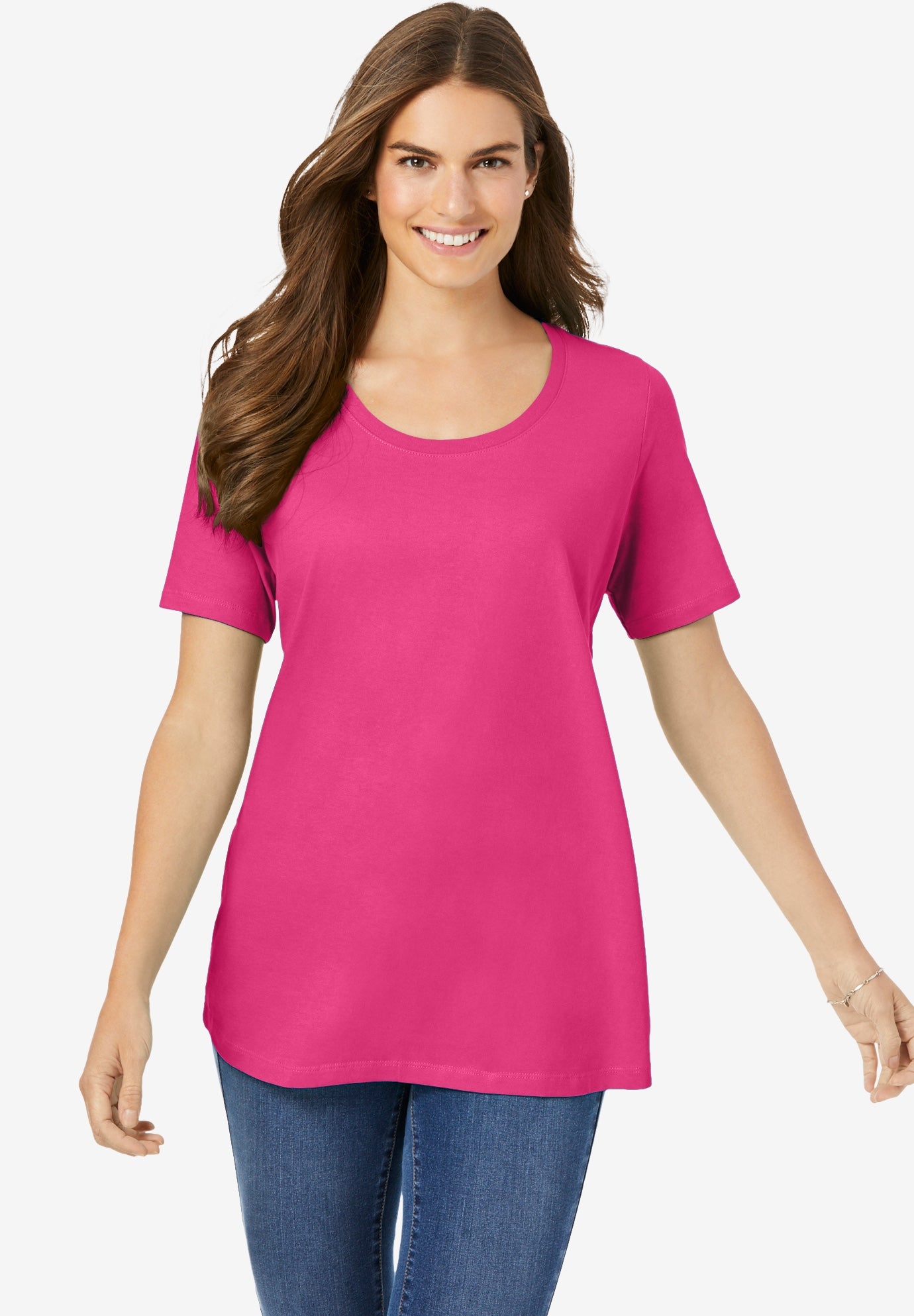 Perfect Short-Sleeve Scoopneck Tee image number 0