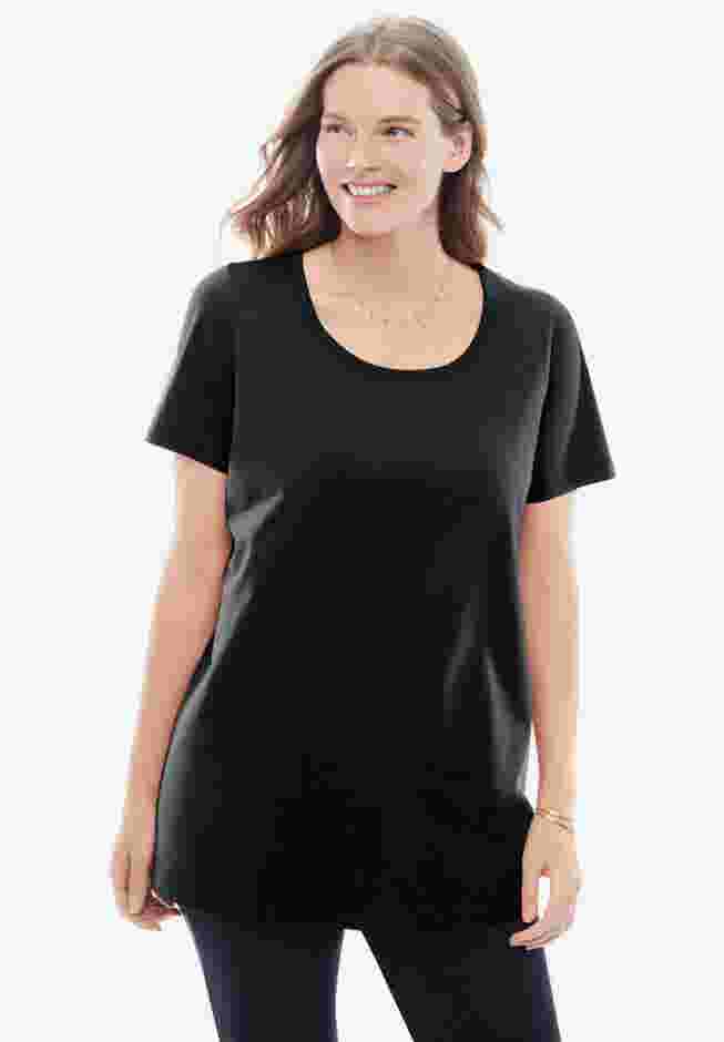 Perfect Short-Sleeve Scoopneck Tee image number 0