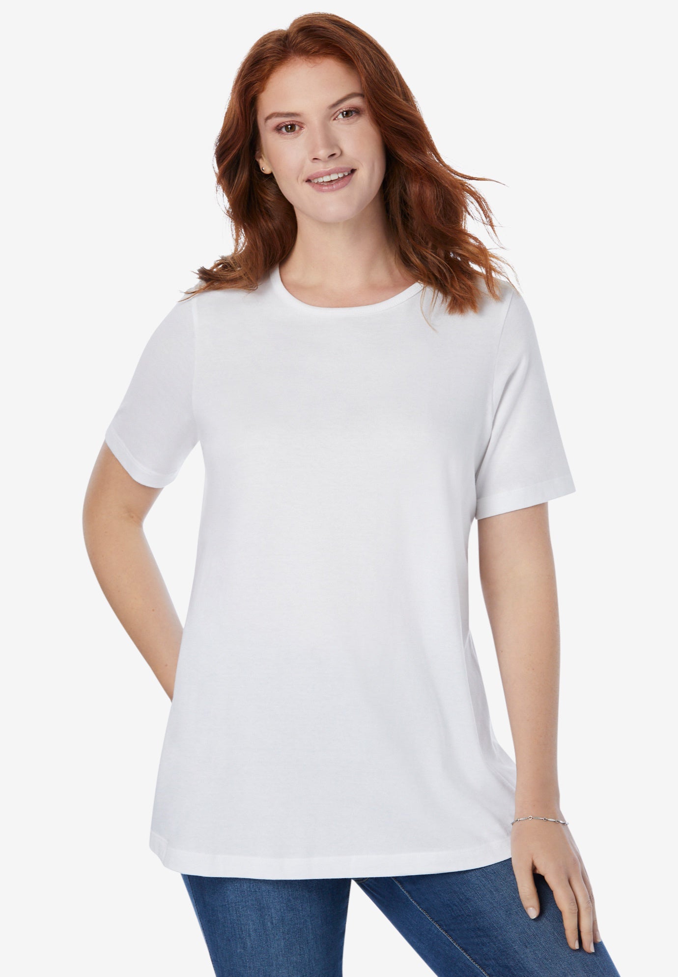 Perfect Short-Sleeve Scoopneck Tee image number 0