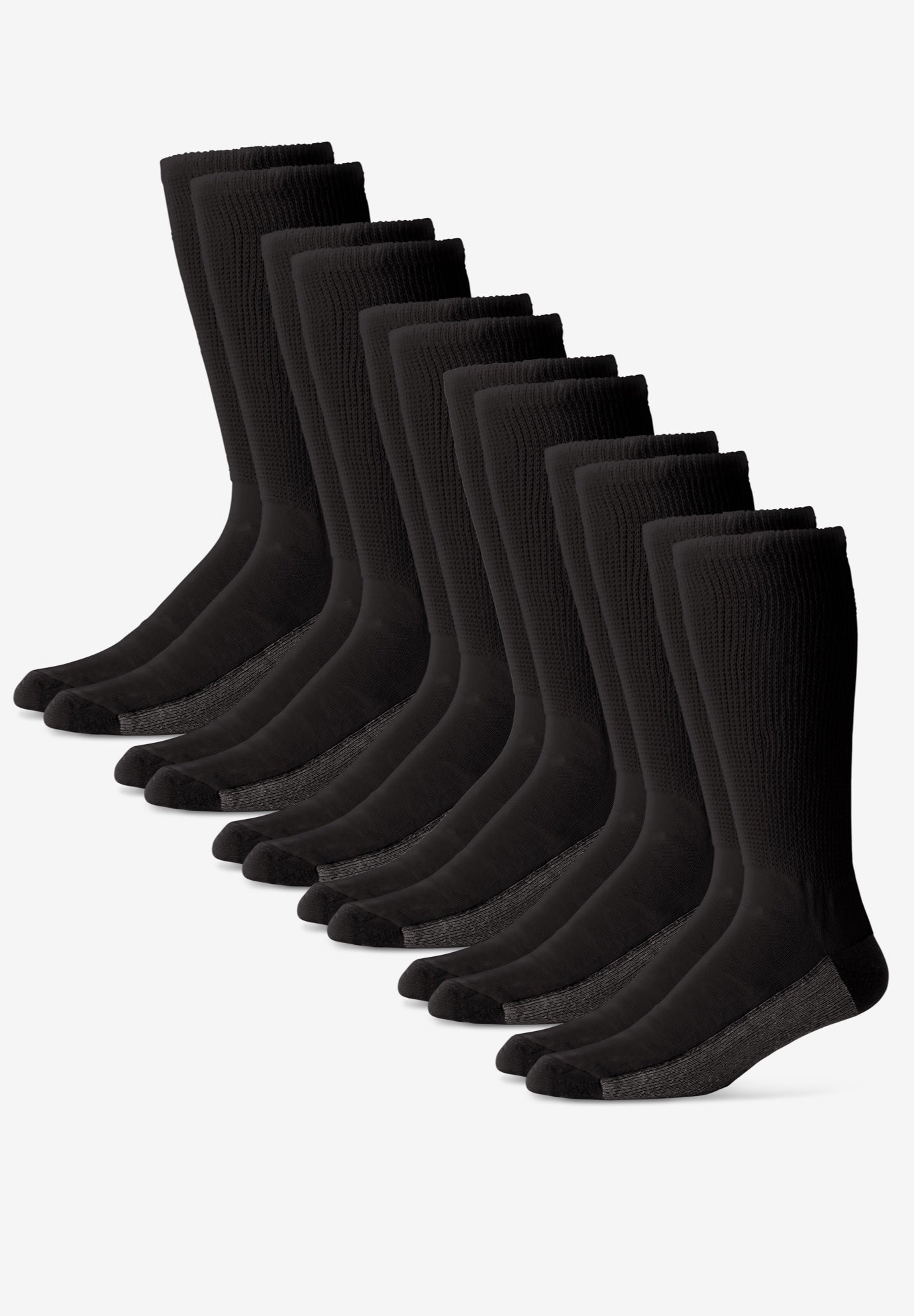 Full Length Cushioned Crew 6 Pack Socks image number 0