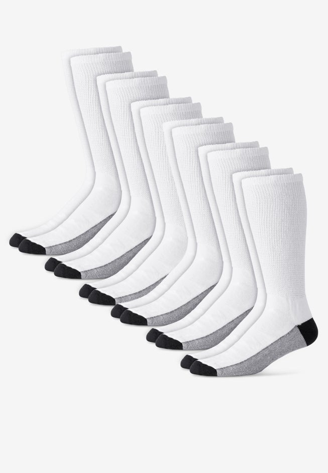 Full Length Cushioned Crew 6 Pack Socks image number 0