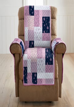 Printed Faux Patchwork Recliner Protector