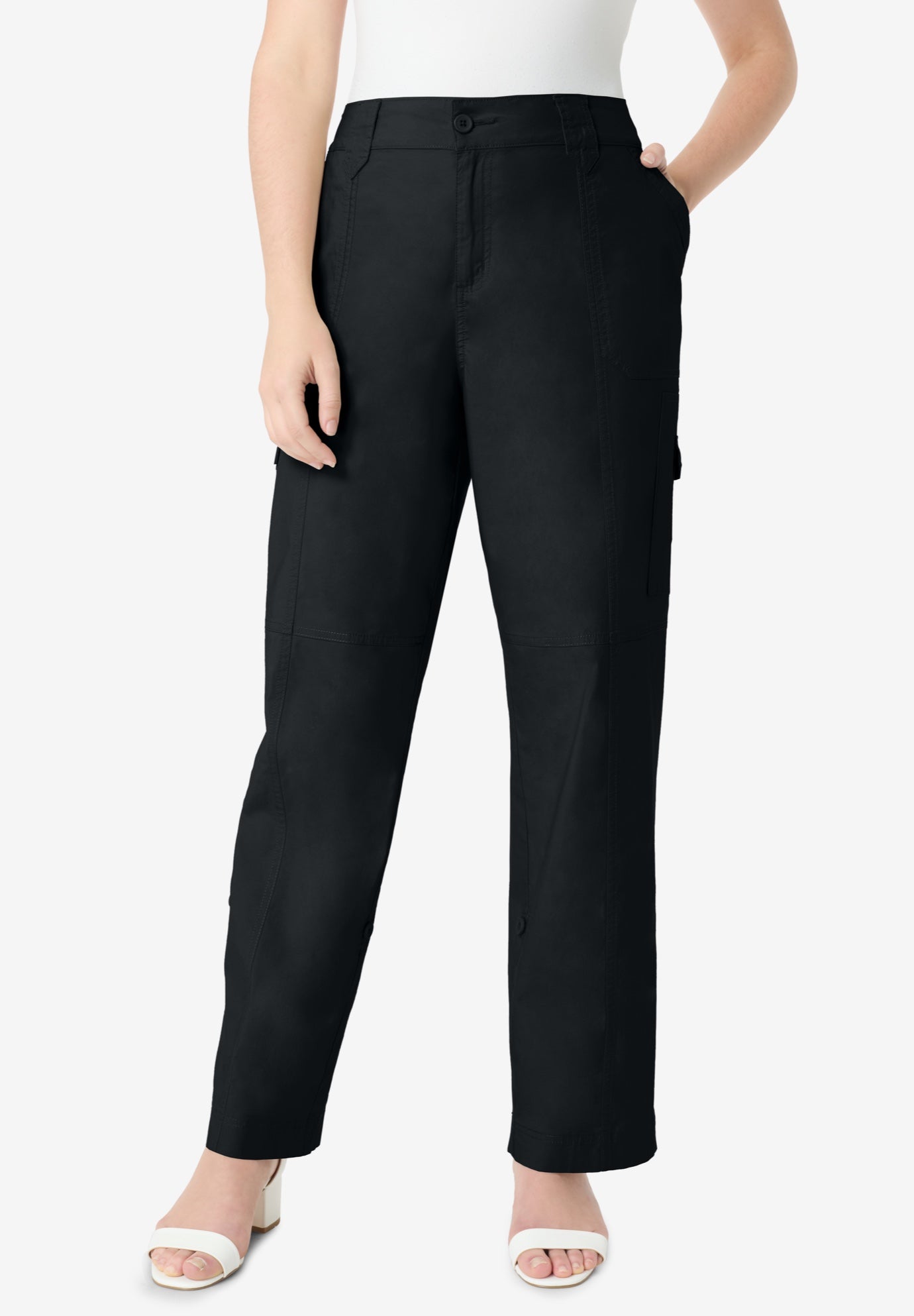 Plus Size Convertible Cargo Pants image number 1