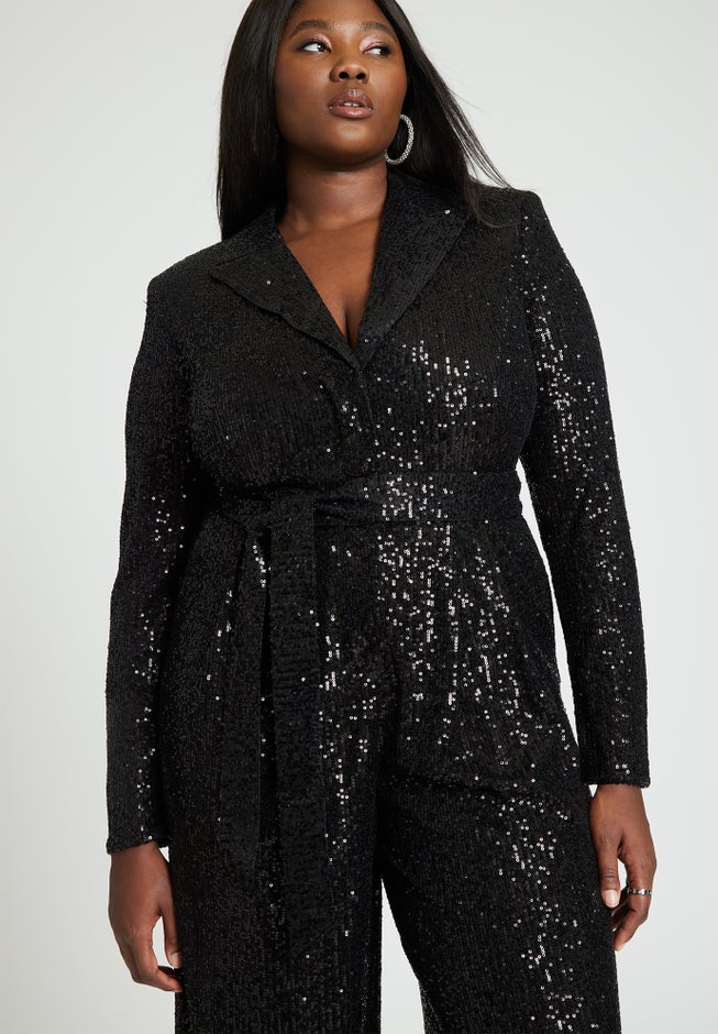 Sequin Tailored Jumpsuit image number 3
